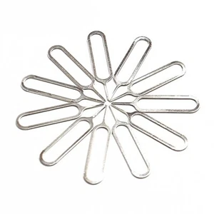 10XSim Card Tray Removal Ejector Pin Tool Cell Phone Iphone Universal Brand New - Picture 1 of 5