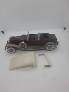1/24 Franklin Mint 1930 Duesenberg J Derham Tourster Maroon  - Picture 1 of 16