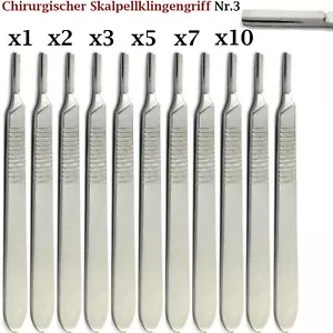 Chirurgischer Skalpellgriff Nr 3 Skalpellhalter Skalpellklingengriff Messer - Bild 1 von 11