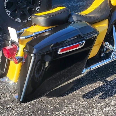 Tapa de altavoz 5x7 4" alforja estirada para Harley Electra Street Glide 93-13 Foto 1 de 4