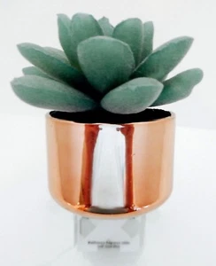 BATH BODY WORKS WALLFLOWERS STONE ROSE IN SHINY POT HOME FRAGRANCE PLUGIN NEW! - Picture 1 of 4