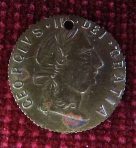 GREAT BRITAIN GEORGE III BRASS GAMING TOKEN 1790, - Picture 1 of 2
