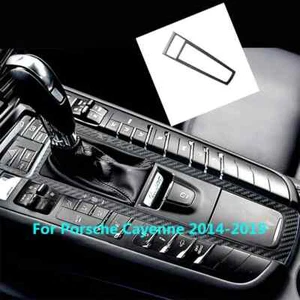 Carbon Fiber Gear Shift Frame Panel Cover Trim  For Porsche Macan 2014-2019 - Picture 1 of 6