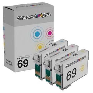 3PK T069 Reman COLOR Ink Cartridge for Epson T069 Stylus NX11 nx415 nx410 cx8400 - Picture 1 of 7