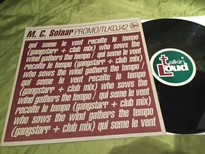 M. C. SOLAAR Qui Seme Le Vent Recolte Le Tempo TALKIN' LOUD 1992 PROMO NEAR MINT - Picture 1 of 2