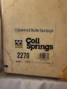 Moog 2270 Quality USA Made Coil Spring Set (Discontinued Part #) - Bild 1 von 2