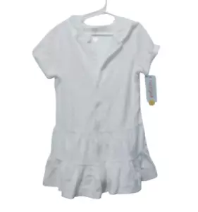 Cat & Jack Girls' Soft Terry Hooded Zip Up Swimsuit Coverup Size XS(4/5) - Picture 1 of 8