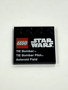 Lego Star Wars Planet Series Black 4x4 Plate Asteroid Field - Picture 1 of 1