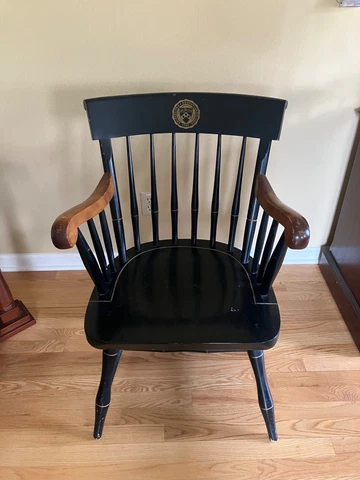 Vintage Nichols and Stone University of Pennsylvania Wood Chair Windsor Armchair Cover