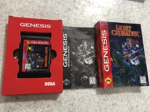 LIGHT CRUSADER SEGA GENESIS GAME CARTRIDGE GAME, MANUAL AND CASE NES HQ - Picture 1 of 1