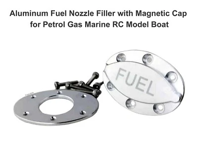 Alloy Fuel Nozzle Filler W/ Magnetic Cap for Petrol Gas RC Model Boat Plane - Image 1 of 4