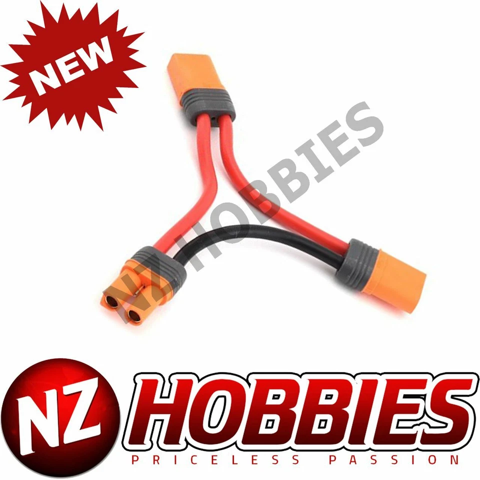 Spektrum # 506 Series Harness Ic5 Battery With 4" Wires 10 AWG MIB