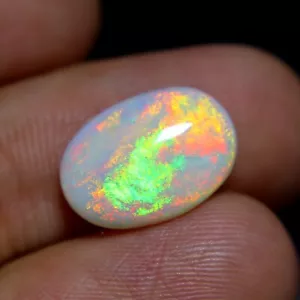 Piedra preciosa suelta cabujón liso ópalo australiano natural de 3,00 quilates 15X10X3 mm ovalada - Imagen 1 de 9