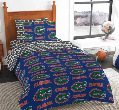 Florida Gators NCAA Rotary Twin/XL Bed in a Bag Set - O419277090 Cover