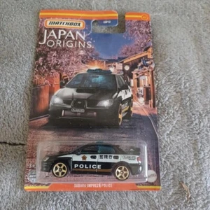 Matchbox 1/64 Diecast Japan Origins Black Subaru Impreza Police - Picture 1 of 2