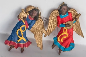 Set of 2 Midwest Angels w/Musical Instruments Christmas Ornaments ~ NEW w/Tags - Picture 1 of 4