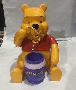 Vintage Disney Winnie The Pooh Bear Toy Bubble Blower Machine TESTED & WORK