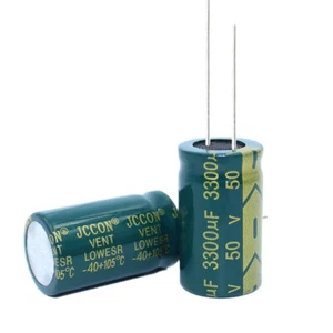Adaptador de alimentación de audio condensador electrolítico de aluminio 1/5/10 piezas 50v3300uf 18x30 mm - Imagen 1 de 5