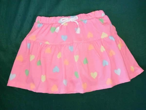 365 KIDS GARANIMALS Girl sz 8 Pink Hearts Scooter Skort (Skirt/Short) Front Bow - Picture 1 of 3