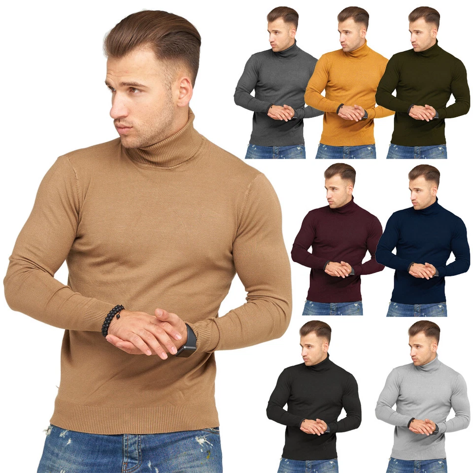 Herren Feinstrick Rollkragen-Pullover Casual & Business Pulli 40-8200 - Bild 1 von 1