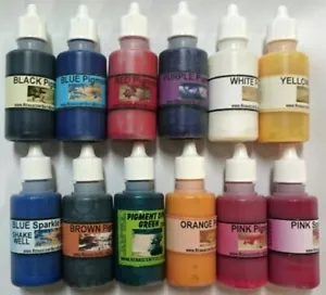 30ml PIGMENT COLOURS, Soaps,Bath,Crafts. Aust, Non bleeding Concentrated Colours - Picture 1 of 21