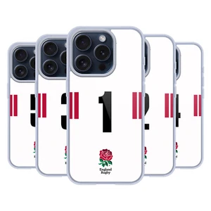 ENGLAND RUGBY UNION 2022/23 PLAYERS HOME KIT GEL CASE FOR APPLE iPHONE PHONES - Picture 1 of 15