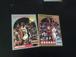David Robinson 1990-91 NBA Hoops base and All Star card FREE SHIPPING - Picture 1 of 1