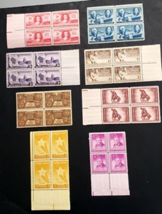 US 1947-48 Lot of 8, MNH Commemoratives Blocks-4, 1940's- - Picture 1 of 1
