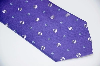 Галстук Hart Schaffner Marx смелый яркий фиолетовый цветочный фуляр шелковая саржа 3,5 дюйма США - Изображение 1 из 4