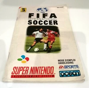 Notice Super Nintendo FIFA Soccer FAH, Excellent état Manuel - Imagen 1 de 2