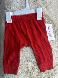 Pantalones de chándal Cat and Jack bebé niño rojo talla 0-3 meses nuevos con etiquetas - Imagen 1 de 3