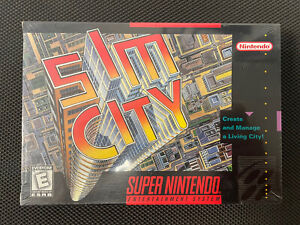 Sim City Snes Super Nintendo New Factory Sealed Not Players Choice VGA WATA ??