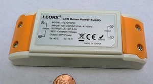 Leorx power supply.12V 3A LED Driver, 36W.Constant Voltage Transformer.Lighting. - Picture 1 of 5