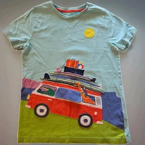 Mini Boden Boys Appliqué T-Shirt – Safari Animal Design, Size 11-12Y (152cm) - Picture 1 of 8