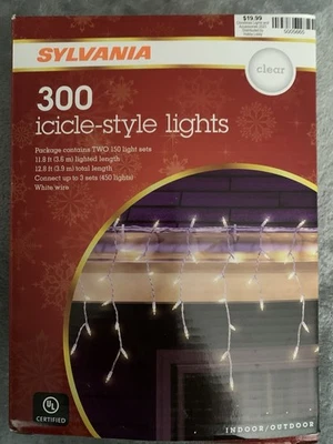 300 luces de cadena estilo hielo transparentes Foto 1 de 2