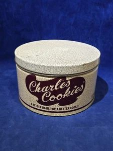 Biscottiera latta vintage Charles Chips Mountville PA - ottime condizioni A2745 - Foto 1 di 17