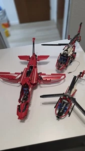 3 LEGO Technik Sets Flugzeug | 2x Hubschrauber - Bild 1 von 4
