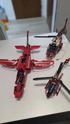 3 LEGO Technik Sets Flugzeug | 2x Hubschrauber - Bild 1 von 4