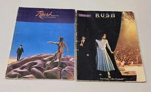 2x Vtg RUSH Songbooks - Exit Stage Left 1982 & Hemispheres 1979 Sheet Music - Picture 1 of 11