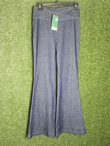 Halara Flare Leg Flex Jeans High Rise Stretch Cross Over Waist Band Size M - Picture 1 of 2