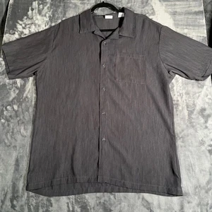 Vintage Anchor Blue Shirt Mens Large Button Party Club Made USA 90s Y2K Mallcore - Picture 1 of 11