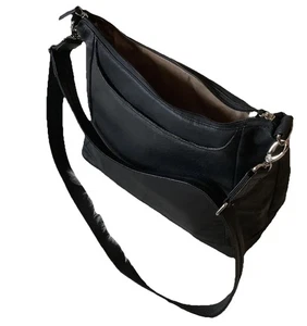 Gun Tote’s Mamas Large Black Leather Conceal Carry Crossbody SOFT Shoulder Bag - Bild 1 von 10