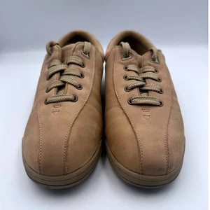 Cobbie Cuddlers Leather Comfort Walking Shoes Tan Lace Up Womens Size 11 - Picture 1 of 7