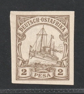 DEUTSCH-OSTAFRIKA 11 P I 2 P. Kaiserjacht UNGEZÄHNT, RARITÄT, Fotoattest 3000,-€ - Bild 1 von 3