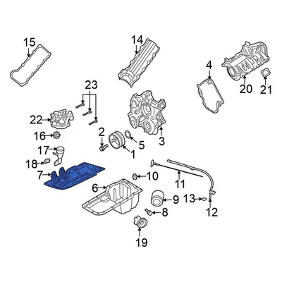For Mitsubishi Raider 2007-2009 Mitsubishi 53021001AB Engine Oil Pan Gasket Foto 1 de 2