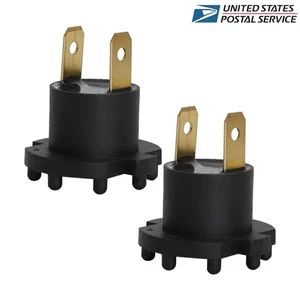 Black H7 Socket Adapter Low Beam Headlight For 2001-2010 Mazda Protege Replaces - Picture 1 of 6