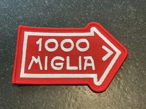 1000 Mille Miglia Patch Bügel Aufnäher Rennsport Oldtimer Retro - Picture 1 of 1