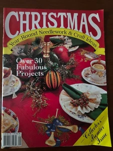 Christmas Year-Round Needlework & Craft Ideas,Premier Issue,1990. Free Shipping! - Bild 1 von 4