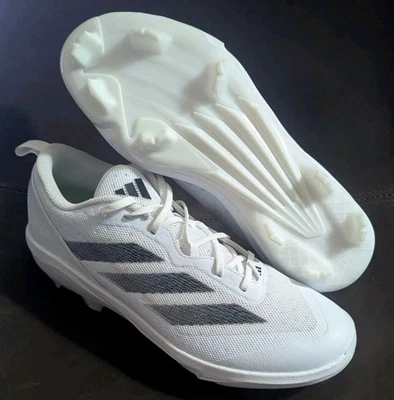 Adidas Adizero Instinct Baseball Softball Cleats Shoes White Men's Size 13 - Image 1 of 4