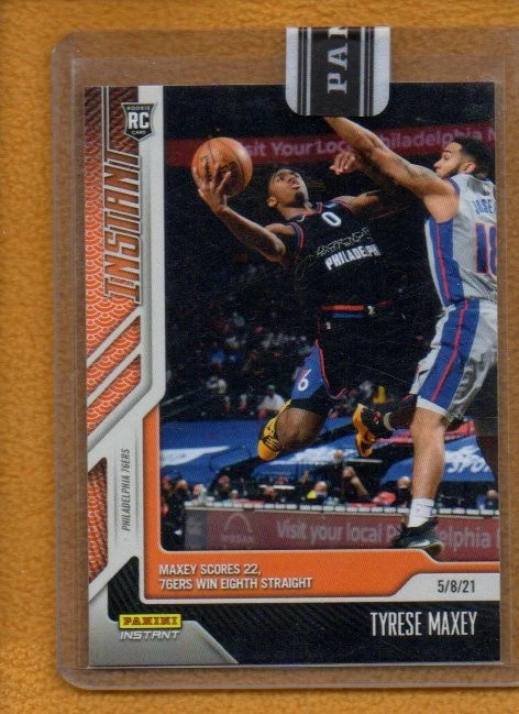Tyrese Maxey 2020-21 Panini Instant Rookie RC Philadelphia 76ers #173 /25 - Image 1 of 2